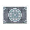 Tapetes cinza azul mandala tapete vintage Europa simples bedroom de cabeceira nórdica estilo étnico hallway tapete tapete cozinha