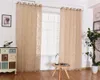 Cortinas S Patrón de burbujas Estilo europeo Ventana Sheers Decoración para el hogar Flores cortadas Tulles 1pc