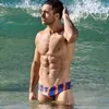 Troncos de natação dos homens Rápido Swimwear seco Cintura baixa Sexy Bikini Wear Piscina Shorts Banheira Terno 210515