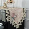 Proud Rose Lace Table Runner Piano Towel Cover Cloth Embroidery Dust-proof Wedding Decoration 210628