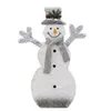 Christmas wrought iron flocking lights snowman counter decoration shopping mall supermarket holiday scene decorations navidad P082305D