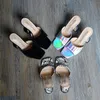 Moda Sandalias de tacón alto de punta de punta para mujer Solid Slipper Slipper Mujeres de verano