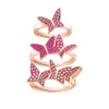 2020 bijoux de mode swa1: 1 exquis papillon en trois dimensions femmes collier de charme série X0509