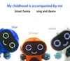 전자 애완 동물 장난감 춤 컬러 박스 라이트와 음악 장난감을 가진 전기 헥사 포드 강철 로봇