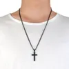 Męskie stal nierdzewna Naszyjniki Krzyżowe Partia Zaopatrzenie w MĘŻCZYZNIE RELIGION FITE Crucifix Charm Titanium Stael Saźnia dla kobiet Fash5044883