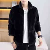 Coral fleece Warm Men's Coat Trend Shopping Winter Jackets Version Slim Casual Fleece Jacket Male Clothes 4xl 211110