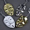 Klassisk SCIFI -film V för Vendetta Guy Fawkes Mask Alloy Key Chains KeyChain KeyFob Keyring Key Chain Accessories3503952