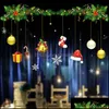 Decorazioni Forniture per feste festive Giardino Decorazione natalizia Adesivi per finestre da parete Soggiorno Babbo Natale Pupazzo di neve Alce Decorazioni per la casa Kerst Ch