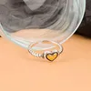 Jea.Angel 925 argento coreano INS amore cuore aperto anello regolabile femminile luce lusso design unico gioielli di moda per il regalo del partito G1125