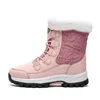 أحدث أحذية الشتاء أحذية أحذية النساء الوردي في الهواء الطلق الثلج الدافئ الفخمة الحذاء الموضة تنفس الرجال المدربين النسائيين الرياضيين أحذية رياضية 36-46 يورو 36-46
