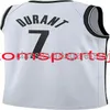 Anpassad Kevin Durant #7 White 2019-20 Jersey Stitched Mens Women Youth XS-6XL NCAA