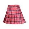 Skirts Hide Zippers Thin 3 Colors Sexy Girls Attractive Pleated Skirt For School