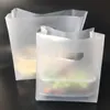 Förvaringspåsar 50stycklar transparent plast med handtag, för cookie tårta choklad godis snack wrapping bra bageri party leveranser