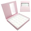 10 Pairs Eyelash Organizer Book Packaging Marble Cases for Mink False Eyelashes with Tray Lashes Box Makeup Tools Wholesale Vendors