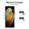 3D Curved Phone Screen Protector for Samsung S21/plus/Ultra Tempered Glass Film with Fingerprint Unlock