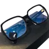 Modedesign-Sonnenbrillengestell All-Match-Frauen Big-Square Anti-Bluelight Plano-Brille Plank Fullrim 56-17-140 für verschreibungspflichtige Myopie-Brillen-Komplettsetui