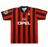 2006 2007 2008 AC Milansレトロサッカージャージ06 07 08長袖Kaka Baggio Maldini Van Basten Pirlo Inzaghi Gullit Shevchenko Vintage Shird Classic Kit