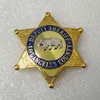 1 stks US Los Angeles County Detective Badge Movie Cosplay Prop Pin Broche Shirt Revers Decor Vrouwen Mannen Halloween Gift