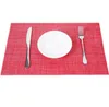 8 colori per tappetini da pranzo tovagliette resistenti al calore tavolo da cucina in pvc lavabile antimacchia SN2955