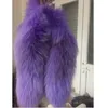 Kvinnor Real Fox Fur Tail Keychain Bag Tassel Tag Charm Handväska Hängsmycke Kvinna Stor Ryggsäck Tillbehör Key Ring Hela pris