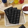 Wall Stickers 120PCS Spice Jar Black Russian Pantry Labels Handwritten Chalkboard Decal Kitchen Organization Waterproof Self-Adhesive