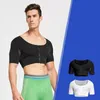 Homens shaper compressão camisa ginecomastia postura corretor controle torácica corporal espartilho espartilho sem mangas underwear colete