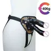 Nxy godes Dongs jouets sexuels lesbiens Double 7.5 pouces Pvc harnais Strapons pénis Massage Vaginal sangle sur ceinture de Bondage 0114