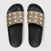 2021 Women Men Flats Slippers Fashion Summer Casual Pearl Flat Shoes Top Designer Womans Mens Comfortable Beach Sandals