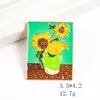 Broches Broches Creative Artistique Peinture Fans Peintre Pin Tournesol Whoop Badge Art Broche Manteau Artiste Fête Exposition Étudiant Bijoux G