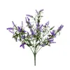 Plantas de flores de lavanda artificial 6 peças, resistentes arbustos falsos resistentes buquê de arbustos para iluminar sua casa k decorativo 2019 v2