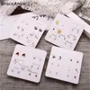 Stud 6piars / pack vintage alliage d'argent cristal strass petites boucles d'oreilles pour femmes mignon métal fleur coeur or boucle d'oreille ensemble mixte