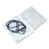 Vit / klar självtätning Zipper plastpåsar Förpackningspaket Färskväska Matlagringspaket