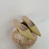 ファッション女性のスリッパスライドスリディングスリッサイッシュ靴ウェッジヒールベージュ/グリーン/黄ファッションスライド夏のドレスパンプスハイヒール210513