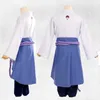 Uchiha Sasuke cosplay costume anime Uzumaki Shippuden third Generation Clothes halloween Party Blazer+pants+Waist rope+handguard Y0903