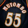 100% cousu Dikembe Mutombo Champion Jersey hommes XS-5XL 6XL chemise maillots de basket-ball rétro NCAA