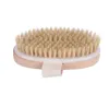 Stock Bath Brush Dry Skin Body Soft Natural Bristle SPA The Brush Wooden Shower SPA Without Handle