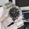 New Classic Brand Stainless Steel crystal ice diamond calendar Wrist watch business Men Automatic sport Mechanical watches