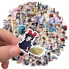 10 30 50PCSキキス配達サービスアニメMiyazaki Hayao Stickers for Motorcycle Skateboardバイクヘルメットウォーターカップおもちゃ防水2661048737