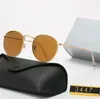 Amerikan gözlük lüks tasarımcı güneş gözlükleri marka vintage pilot Sun UV400 Erkek Kadın 58mm