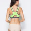 High Impact Sports Bra Zipper Yoga Bras Kvinnor Shocksäker Push Up Brassiere Spots Top Crop Underkläder Fitness Gym Shirt Sportkläder Kläder