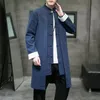 Men's Trench Coats Plus Size 5XL Men Loose Vintage Cotton Linen Coat Cardigan Kimono Male Long Chinese Style Black Windbreaker Viol22