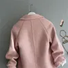 Женская шерстяная смеси 2022 Фазиция Элегантное шерстяное пальто