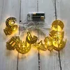 Ramadan Lights Decoration Moon Star LED String Light Eid Mubarak dekor belysning för hem Eidi Al Fitr Event Party Deco Ramadans Kareem D2.0