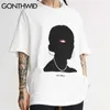 Camisetas Streetwear Impressão Criativa Punk Rock Gothic Tees Shirt Hip Hop Verão Harajuku Casual T-shirts Tops 210602