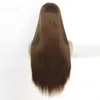Syntetyczna Lacetal Wig Symulacja Ludzkich Włosów Koronki Przodu Przodu 12 ~ 26 cali Silky Straight Temperatura Silk Perruques 1949-4