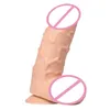NXY Dildo Giocattoli anali Radice maschile Spessa Grande Jj Ventosa Pene artificiale 7 cm Dispositivo per masturbazione femminile Dildo 0225