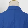 Blaue Hemden für Frauen Revers Kurzarm gerade Patchwork Bowknots Designer Bluse weibliche Sommerkleidung 210524