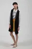 Junelove Blazer Casual Vest Waistcoat Kvinnor står krage Lång kostym Vest Kvinnlig jacka Coat Black Fickor Office Lady Work 210817