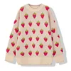 Women's Sweaters Women's Oversized Pullover Harajuku Casual O-neck Loose Sweater Suede Mujer Winter Knitted Strawberry