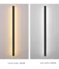 Outdoor Wall Lamps LED Light Long Modern Waterproof IP65 Villa Porch Garden Lamp Exterior Black Sconces